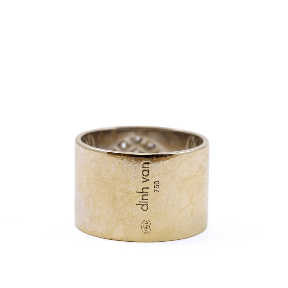 Bague Dinh Van en Or blanc 18k avec Diamants