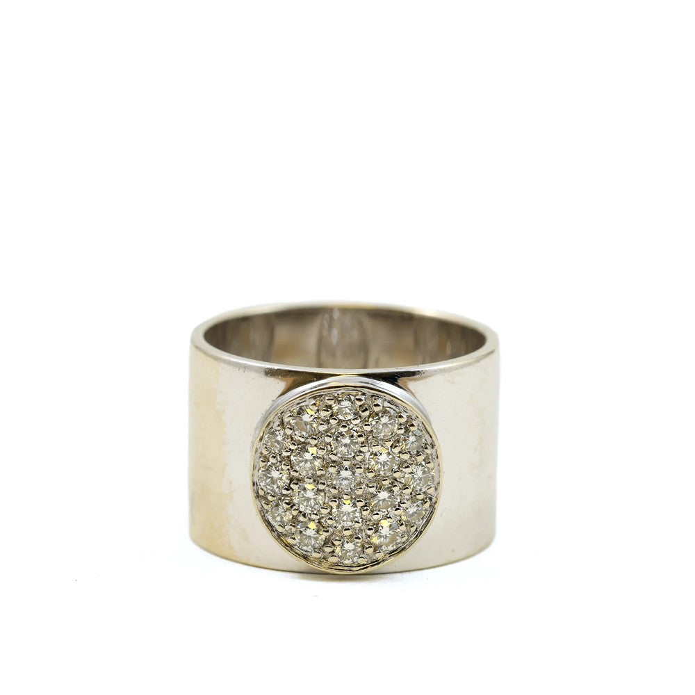 Bague Dinh Van en Or blanc 18k avec Diamants
