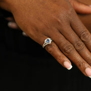 Bague Mauboussin en Or blanc 18k avec Saphirs et Diamants