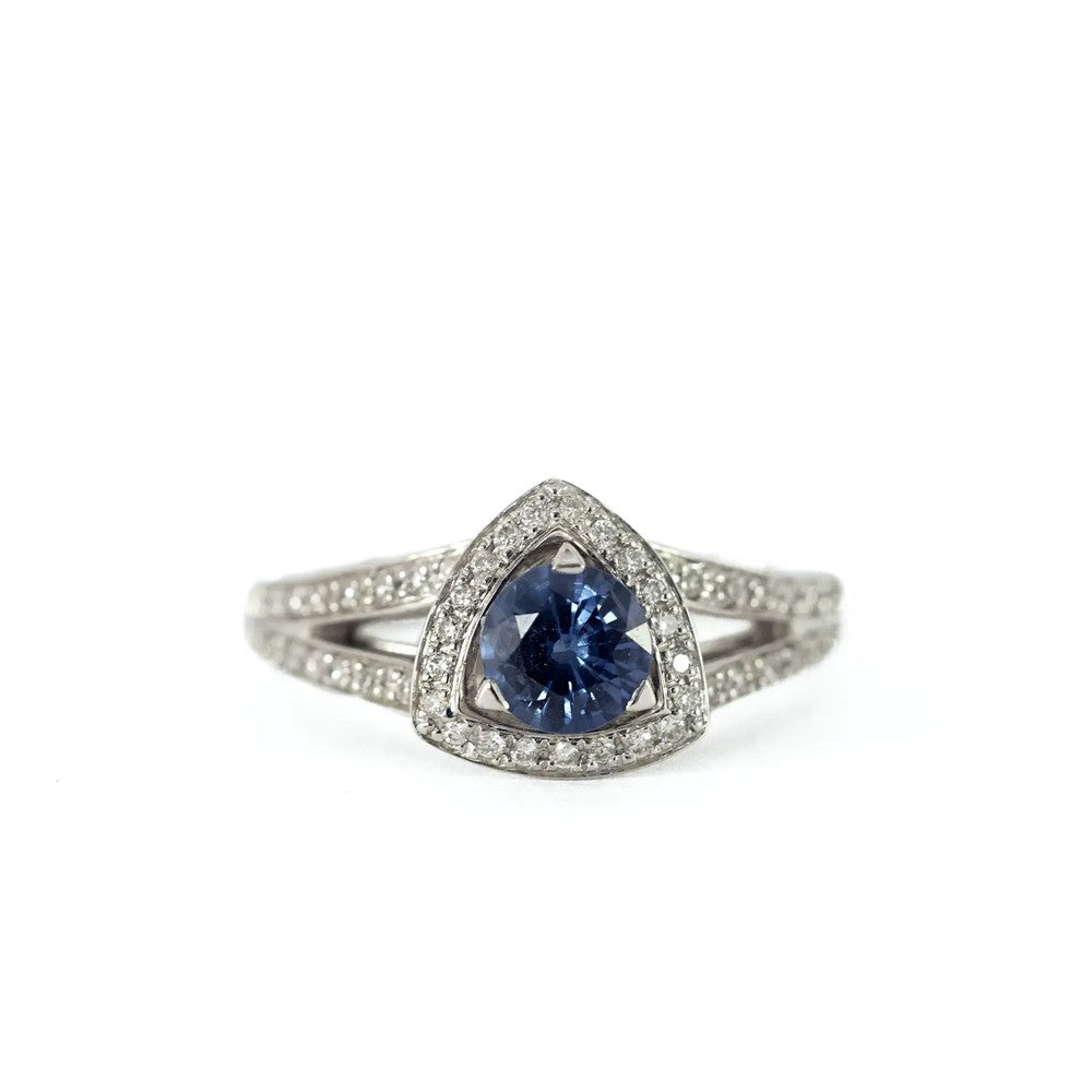 Bague Mauboussin en Or blanc 18k avec Saphirs et Diamants