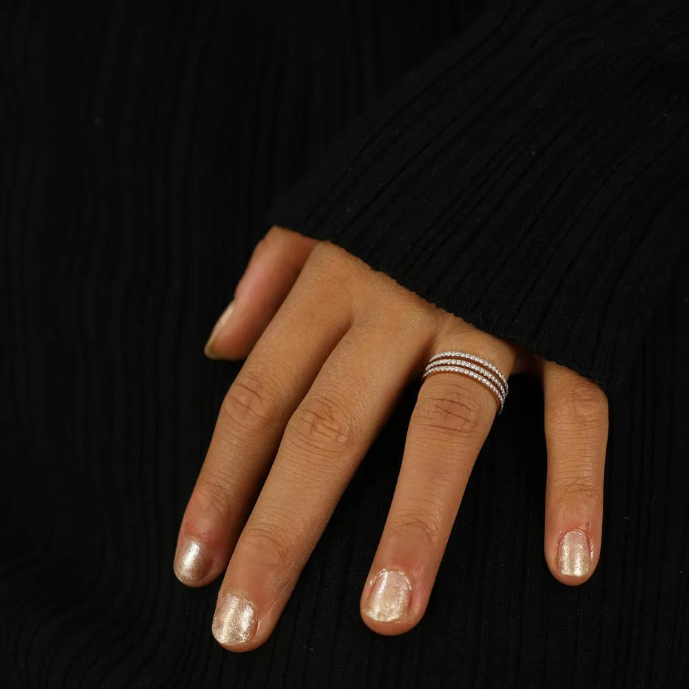 Bague Messika Gatsby en Or rose 18k avec Diamants