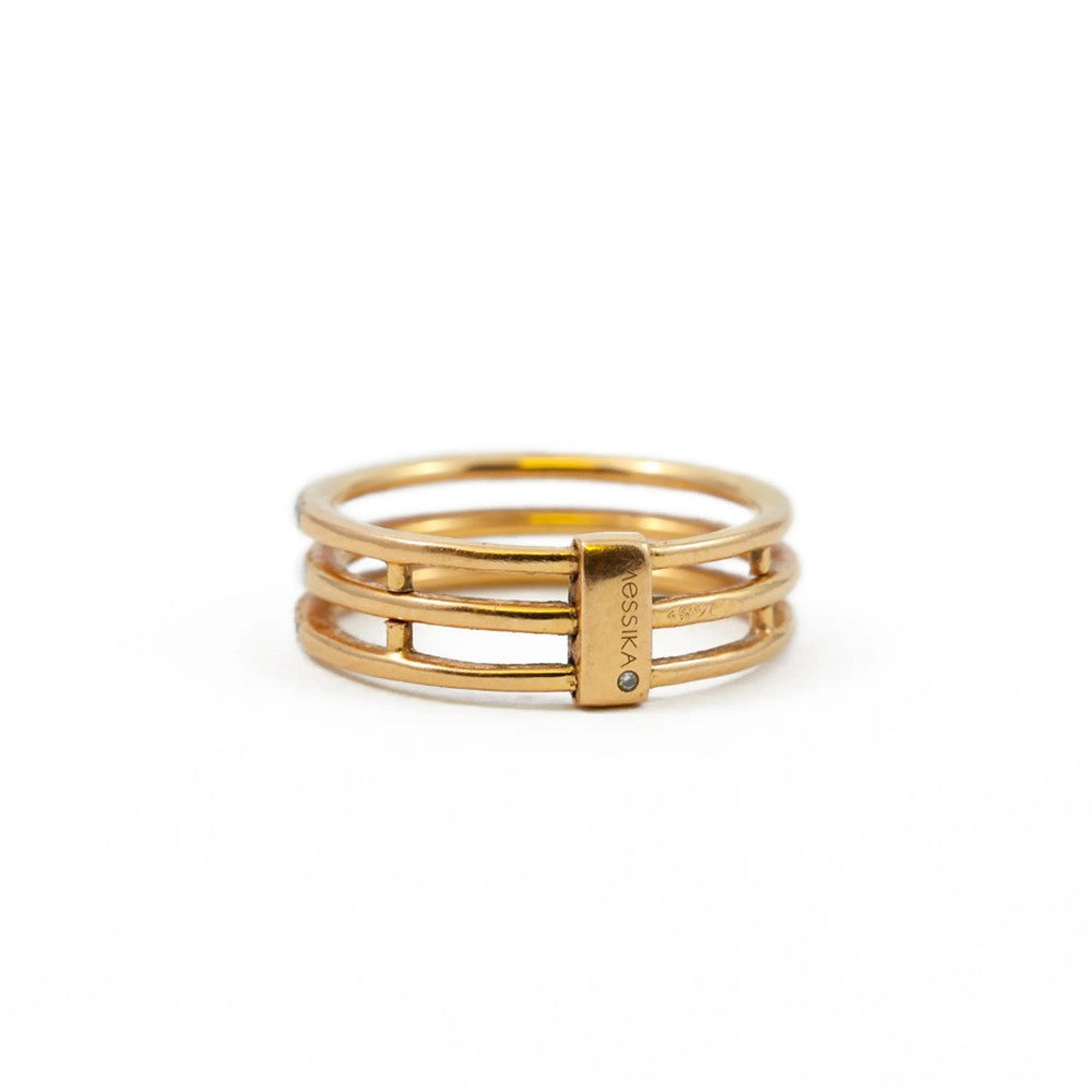 Bague Messika Gatsby en Or rose 18k avec Diamants