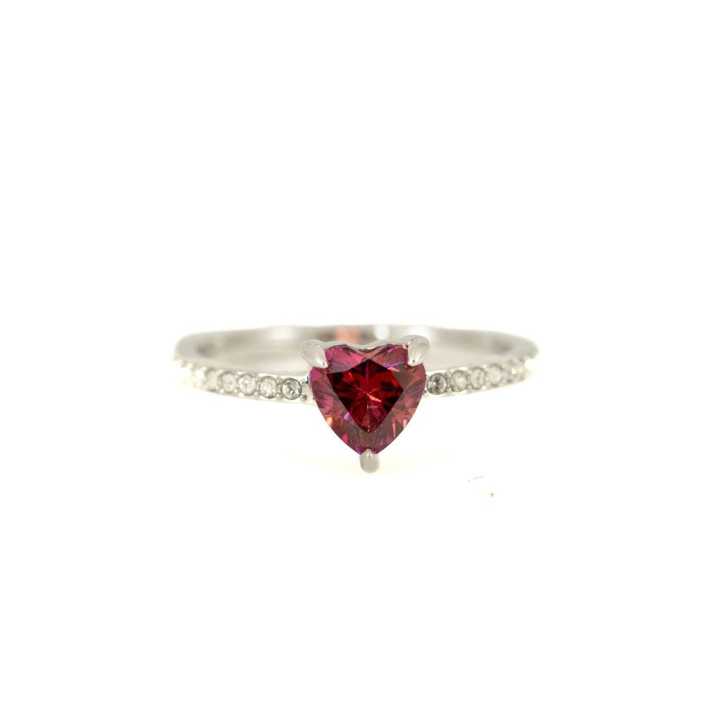 Bague Swarovski - Cristal "Coeur rouge"