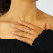 Bague Swarovski - Cristal "Coeur rouge"