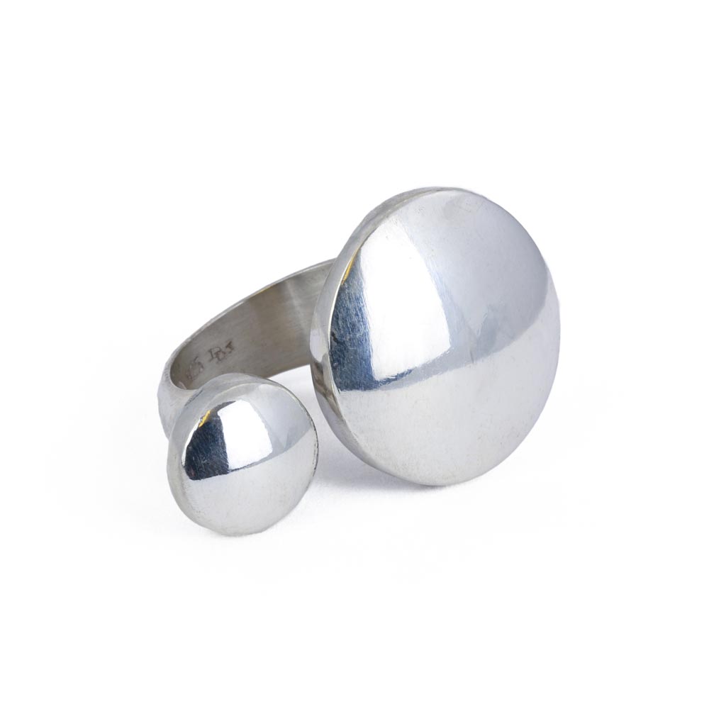 Bague en Argent - Design minimaliste sculptural