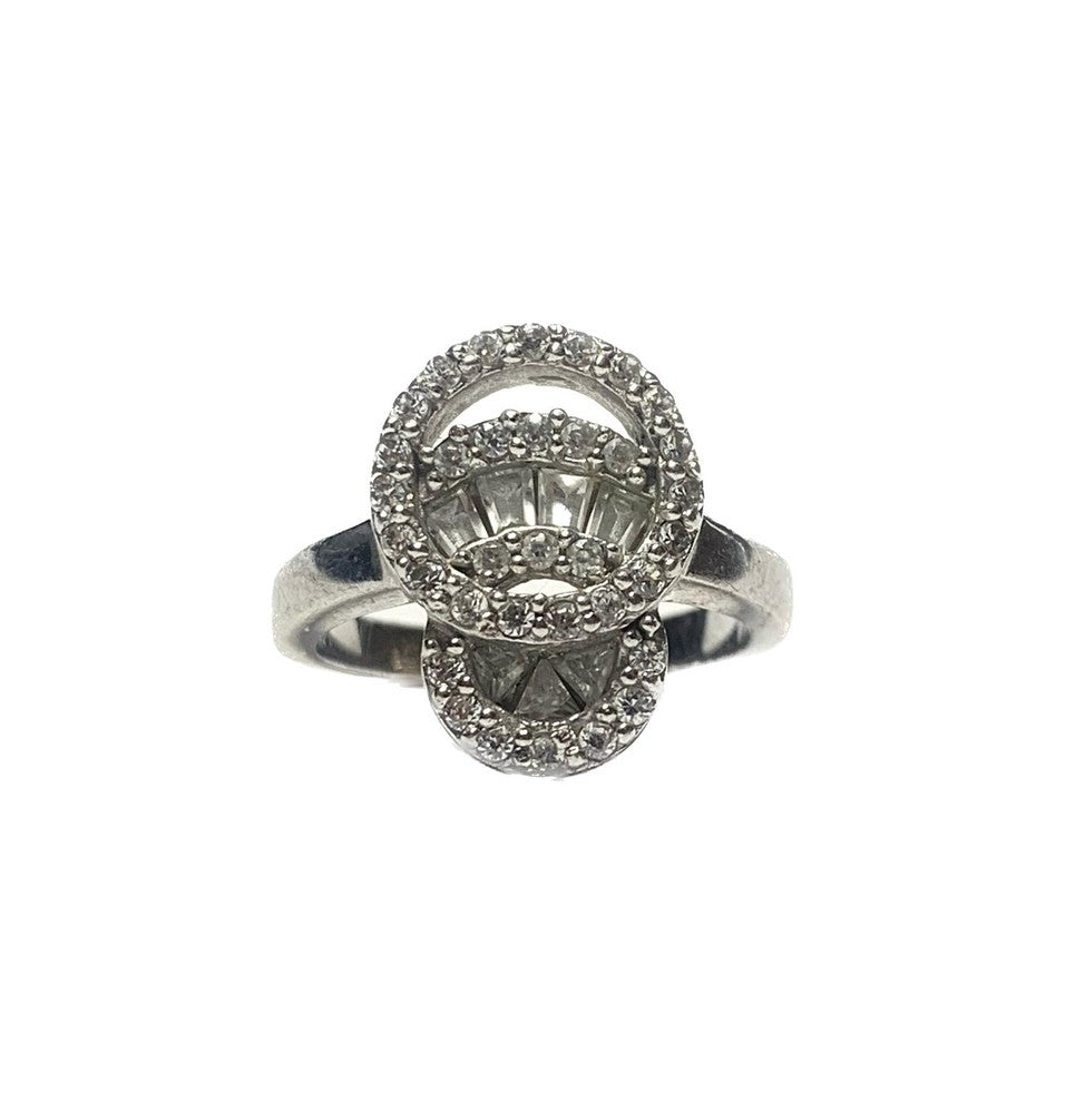 Bague en Argent - Motif "Double cercle"