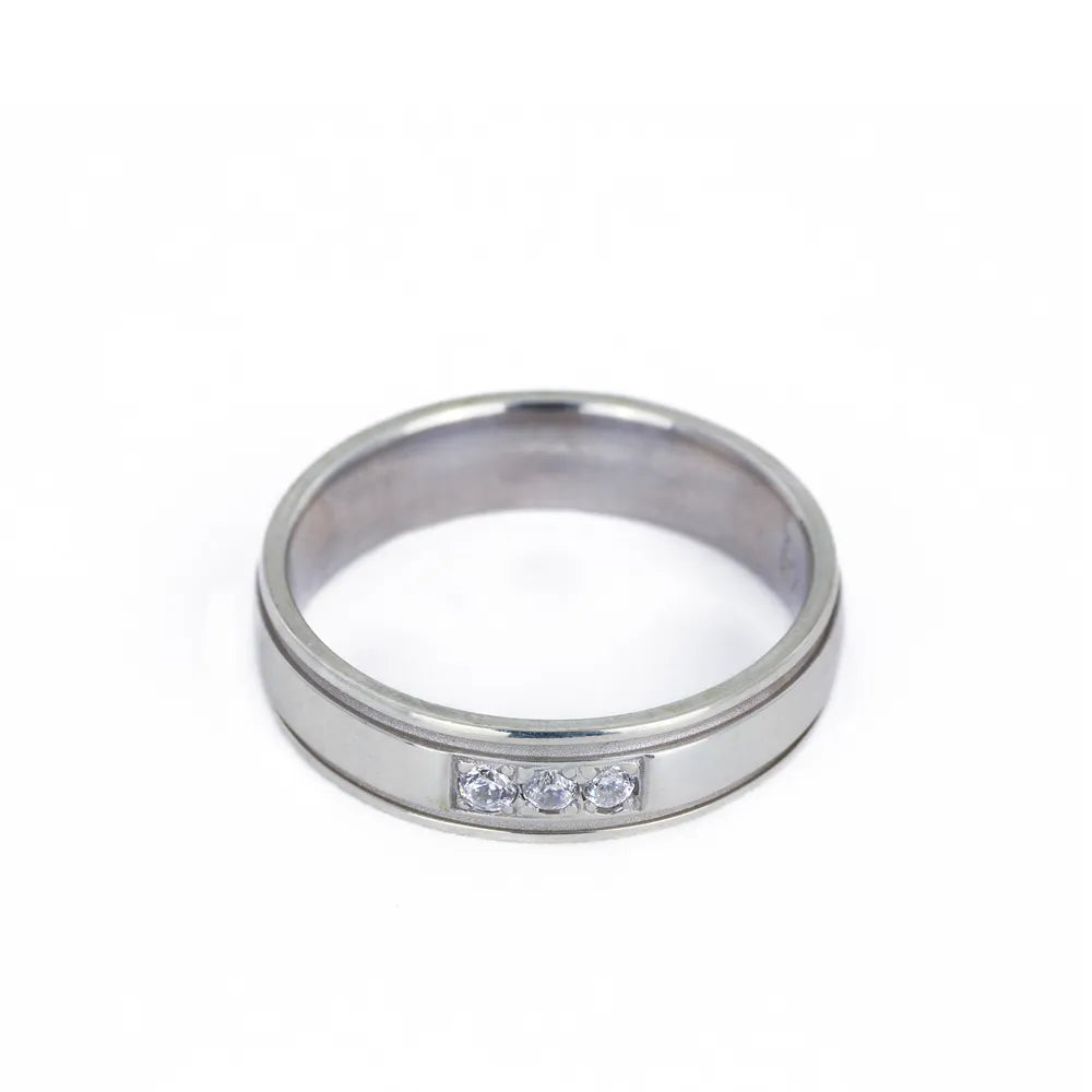Bague en Argent - Motif "Double rainure"