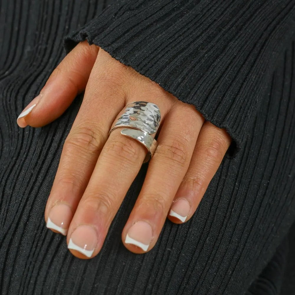 Bague en Argent - Motif "Martelé"