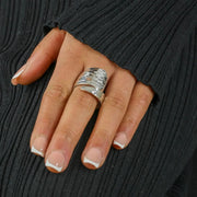 Bague en Argent - Motif "Martelé"