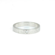 Bague en Argent avec Diamant - Création Marchand d'Or