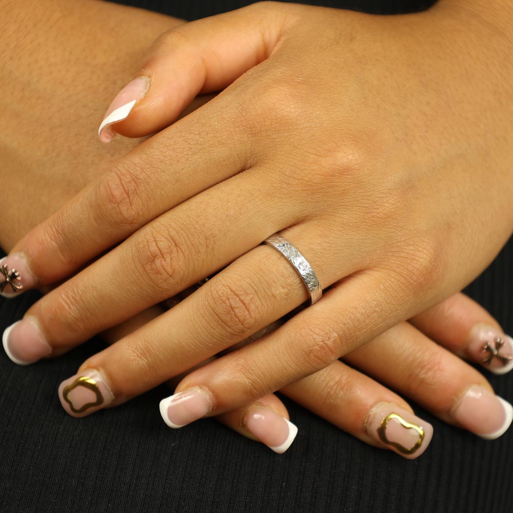 Bague en Argent avec Diamant - Création Marchand d'Or