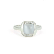 Sterling Silver Ring with Synthetic Spinel