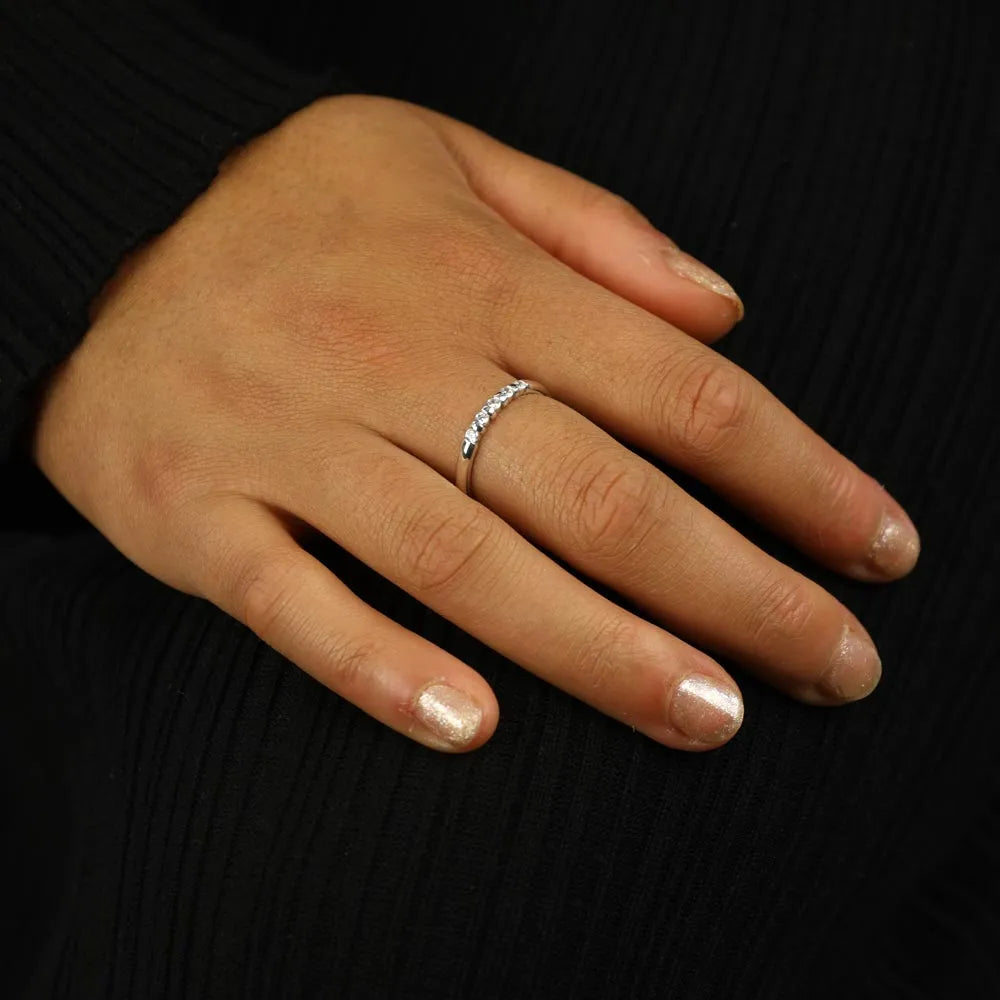 Bague en Argent avec Zirconiums