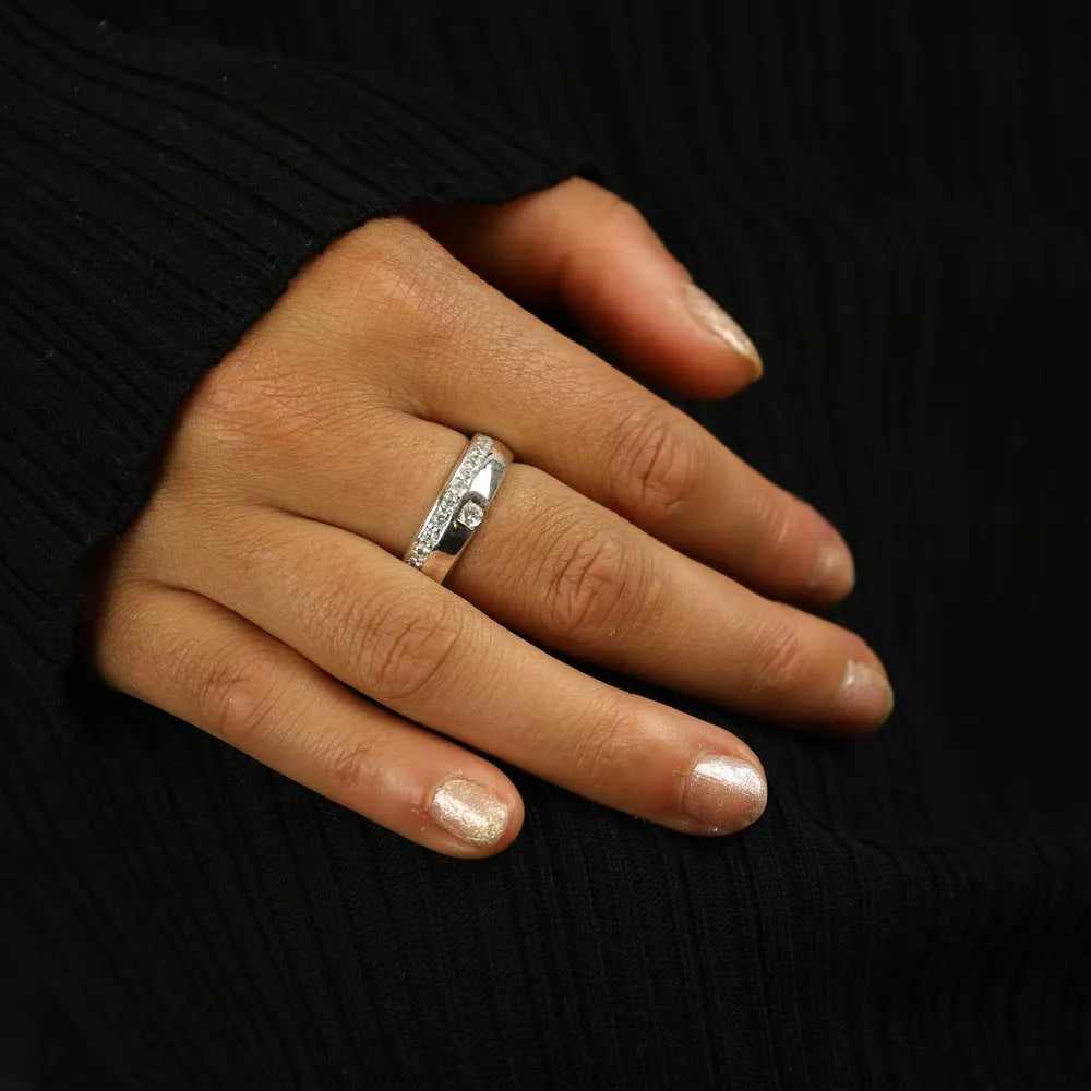Bague en Argent avec Zirconiums