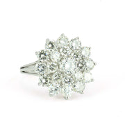 Bague en Or blanc 18k avec Diamants