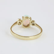 Bague en Or jaune 14k avec Opale synthétique
