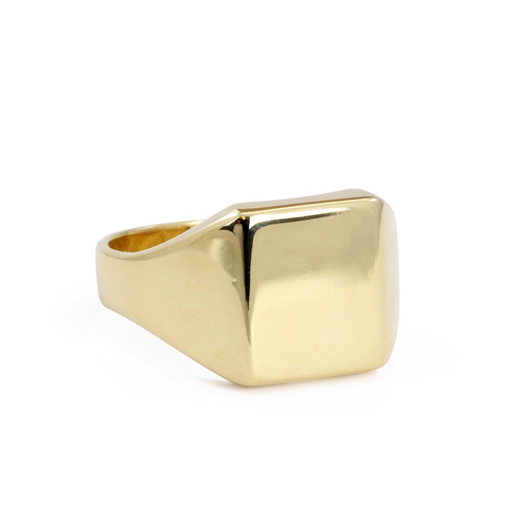 Bague en Or jaune 18k - Type "Chevalière"