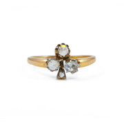 Bague en Or jaune 18k avec Diamants