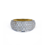 Bague en Or jaune 18k avec Diamants