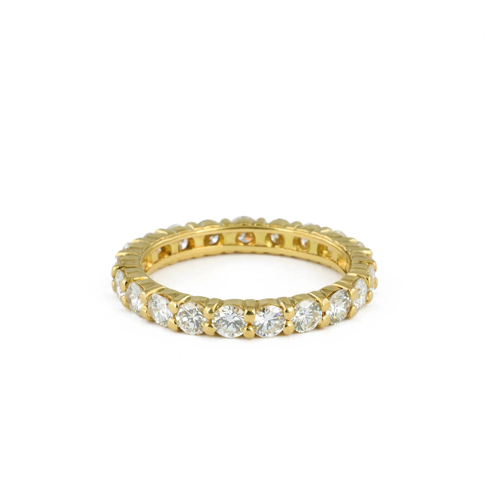 Bague en Or jaune 18k avec Diamants