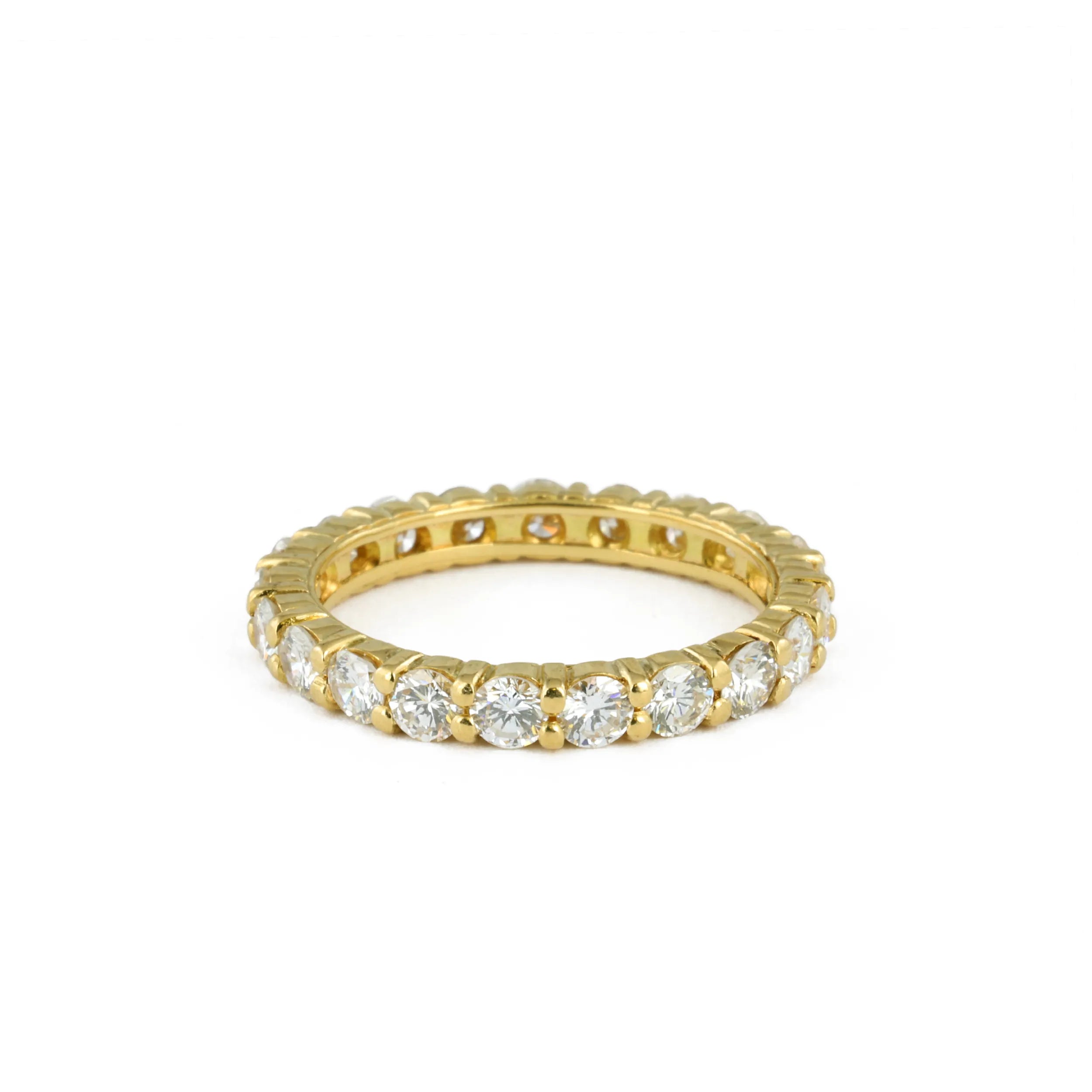 Bague en Or jaune 18k avec Diamants