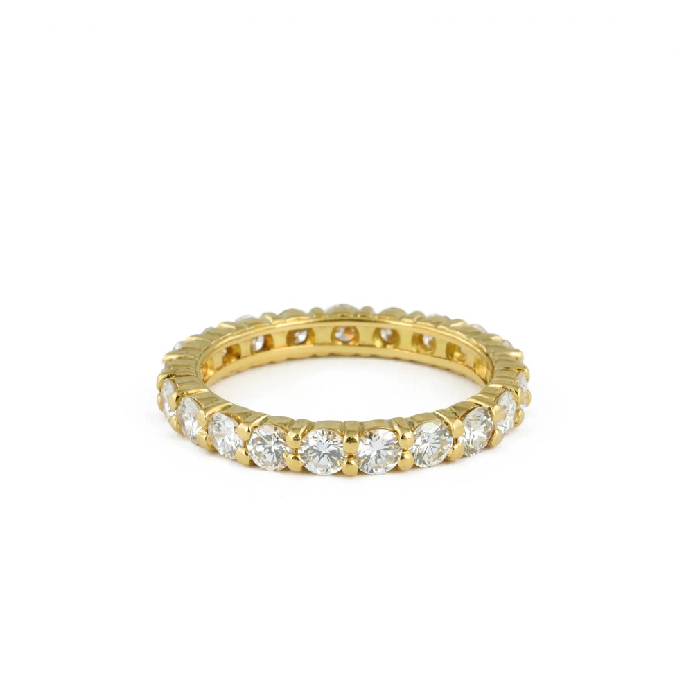 Bague en Or jaune 18k avec Diamants