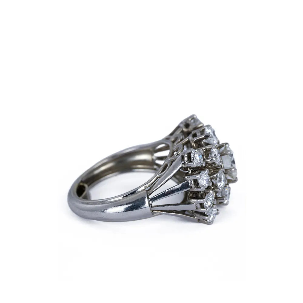 Bague en Platine avec Diamants
