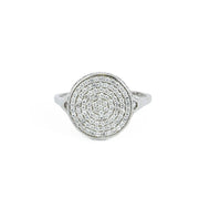Bague en or blanc 18k avec Diamants