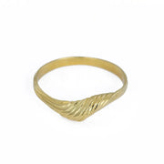 Bague en or jaune 18k - Motif "Torsadé"
