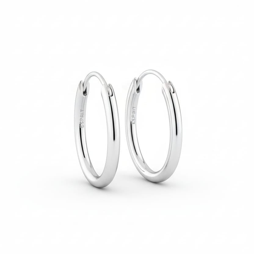 Boucles d'oreilles "ESPRIT" en Argent - Style créoles