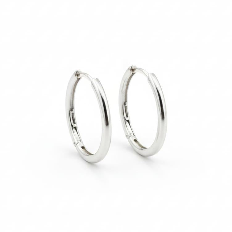 Boucles d'oreilles "SENTO" en Argent - Style créoles
