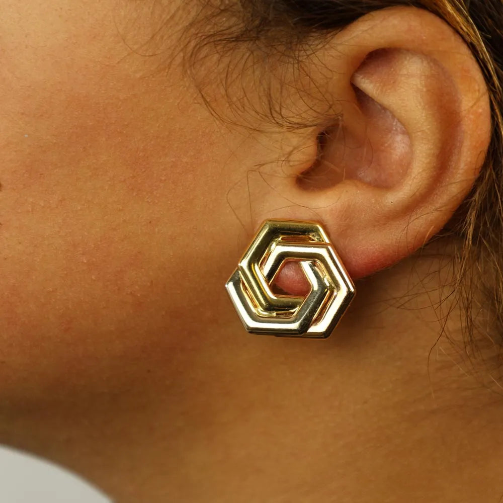 Boucles d'oreilles 3 Ors 18k