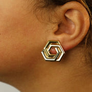 Boucles d'oreilles 3 Ors 18k