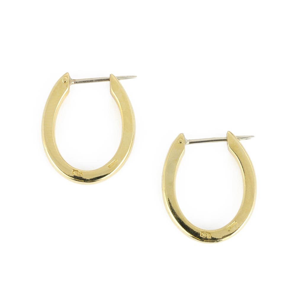 Boucles d'oreilles Pomellato en Or jaune 18k - Style créoles