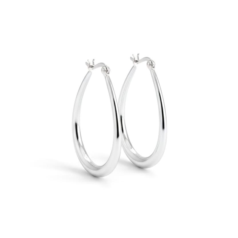 Boucles d'oreilles en Argent - Style créoles