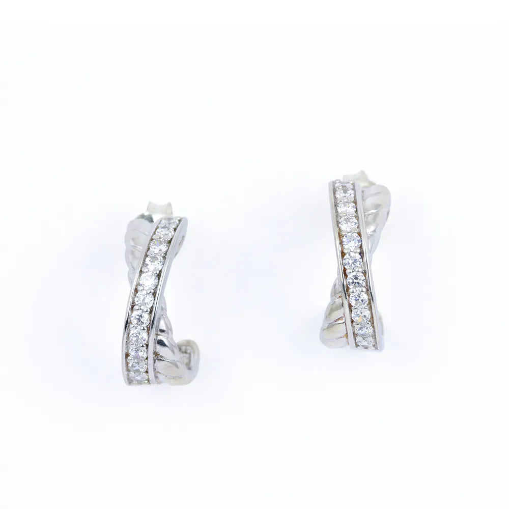 Boucles d'oreilles en Argent avec Zirconiums
