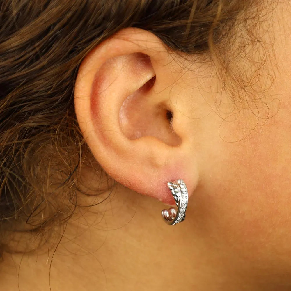 Boucles d'oreilles en Argent avec Zirconiums