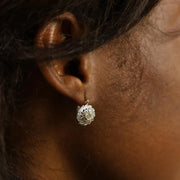 Boucles d'oreilles en Or blanc 18k avec Diamants
