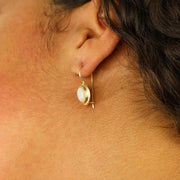 Boucles d'oreilles en Or jaune 14k avec Opales