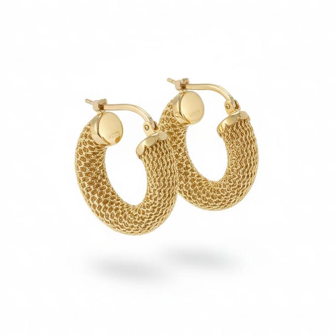 Boucles d'oreilles en Or jaune 18k