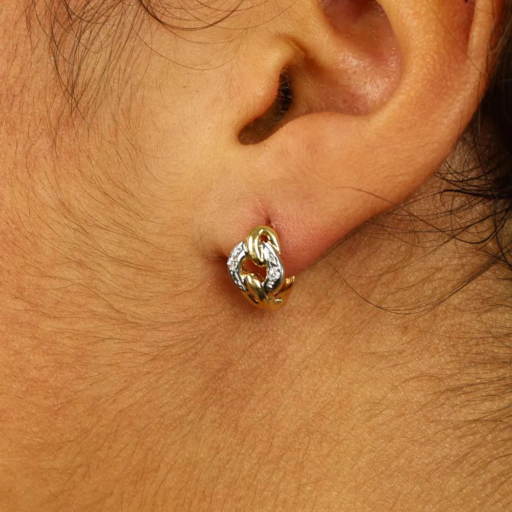 Boucles d'oreilles en Or jaune 18k