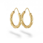 18k Yellow Gold Hoop Earrings