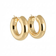 Boucles d'oreilles en Or jaune 18k - Style créoles
