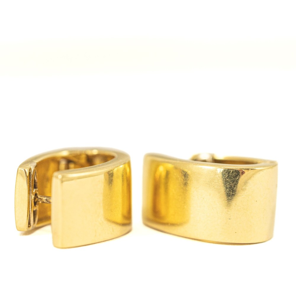 Boucles d'oreilles en Or jaune 18k - Style rétro-moderne