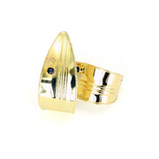Boucles d'oreilles en Or jaune 18k avec Saphirs et Diamants