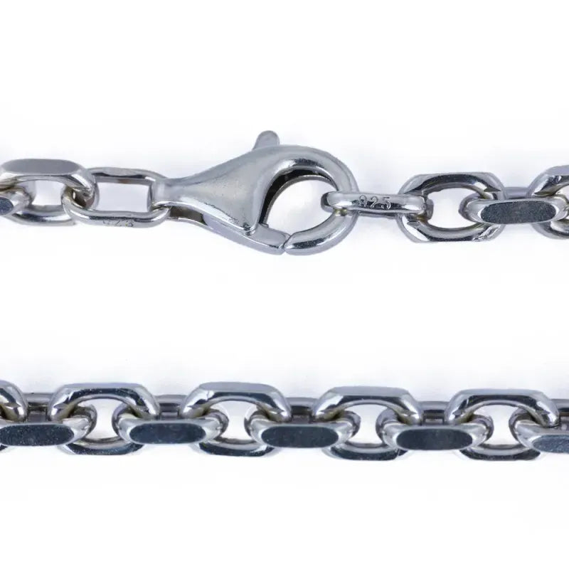 Bracelet en Argent - Maille Forçat limée
