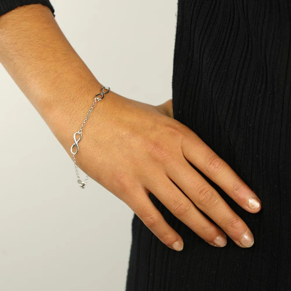 Bracelet en Argent - Maille Infini