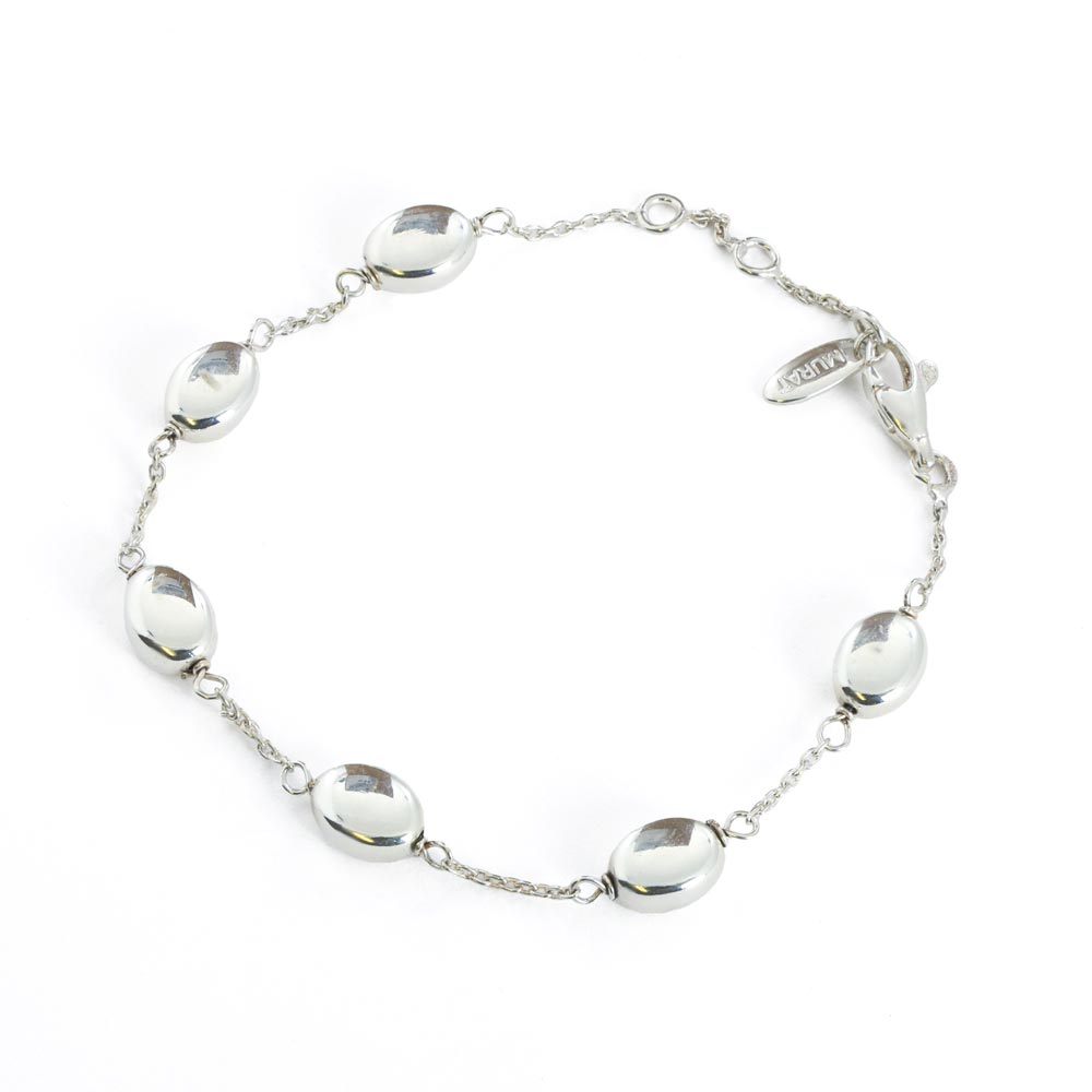 Bracelet en Argent - Maille Ovale