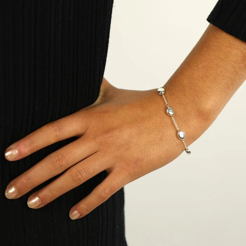 Bracelet en Argent - Maille Ovale