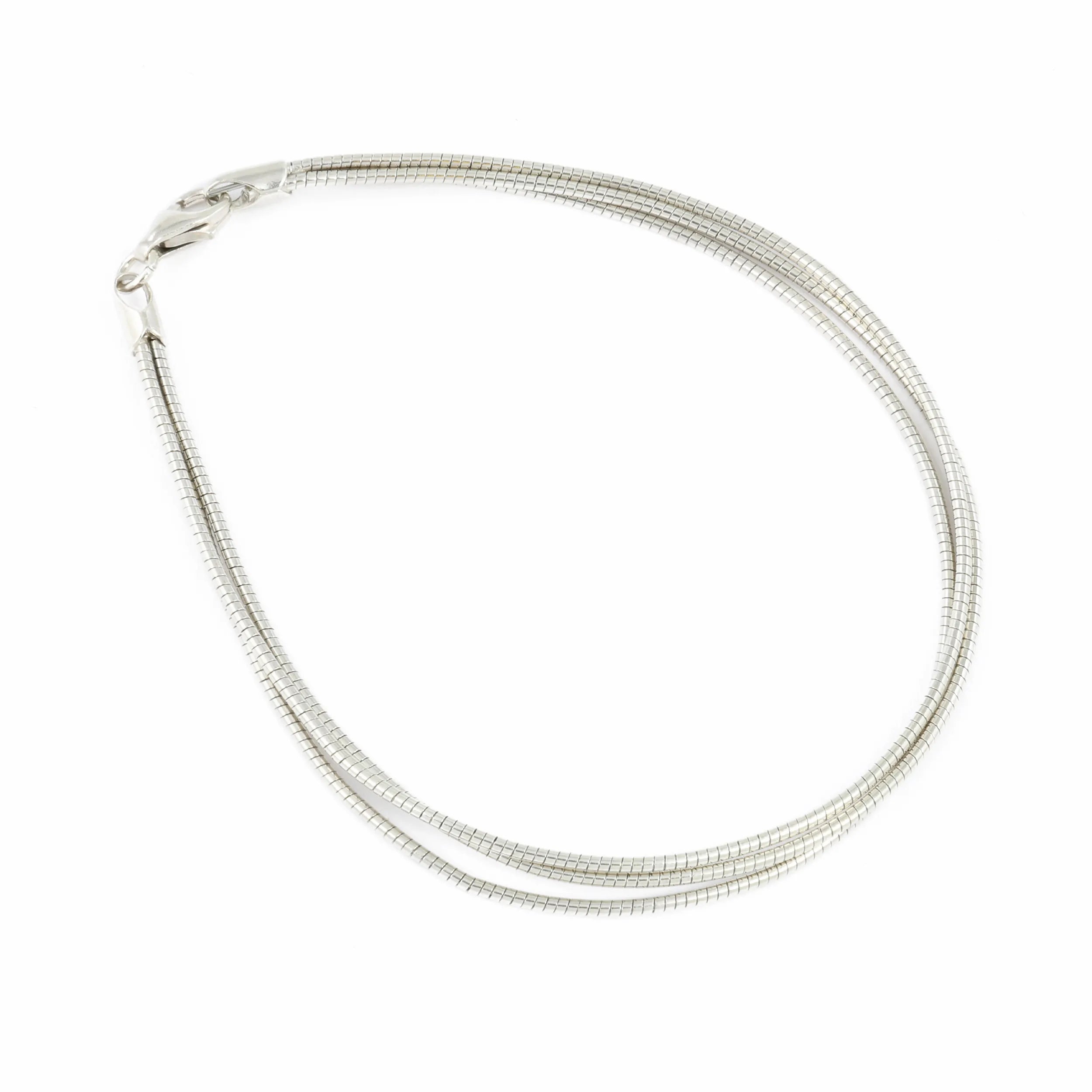 Silver Bracelet - Triple Snake Chain
